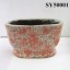 Orange pattern decoration decal old stone flower pot