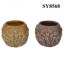 Hot pot for sale grass carving pot planter ceramic