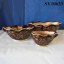 Brown ceramic indoor decoration flower pot