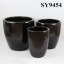 New products 2015 plain black decoration plant pot