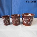 good quanlity flower painting bronzing planter