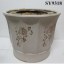 Carving pattern whtie garden decoration flower pot