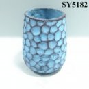 Garden pots for sale planting pots cheap plant pot blue round flower pot