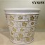 Printing golden pattern plant pots wholesale