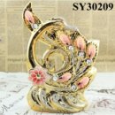 Decoration vase for home galvanized peacock decorative items