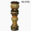 36 inch brown antique pot roman column