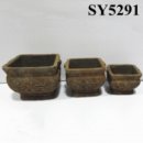 Double side handle antique garden pot