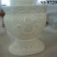 20.5 inches white large dolomite plant pots