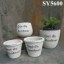 Clay decoration pot garden cement pot