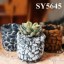 round natural mini clay flower pots