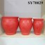 Beautiful red decorative modern large planters